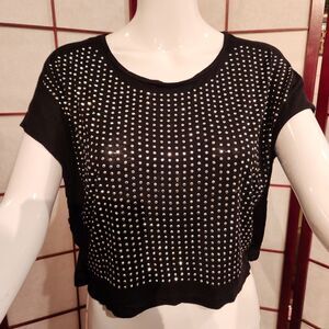 The Classic Black Rhinestone Top